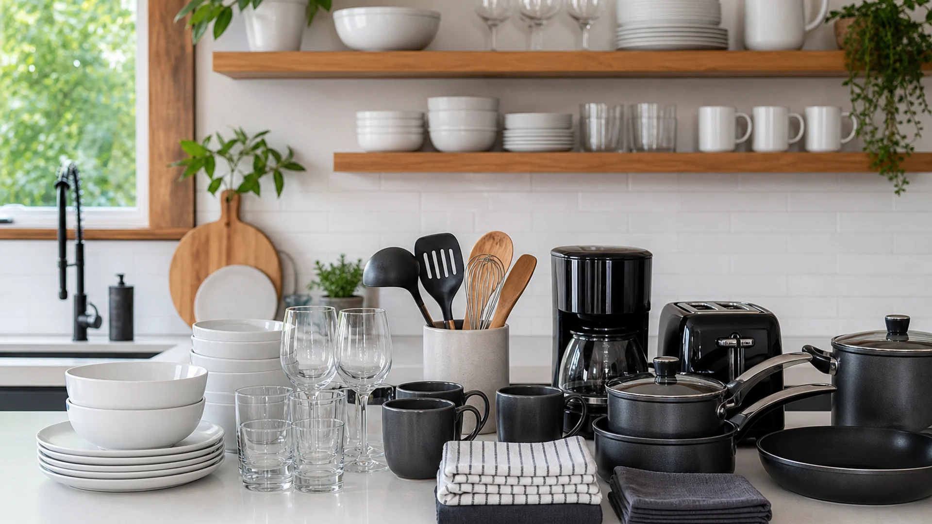 Airbnb housewares checklist items for a vacation rental kitchen.