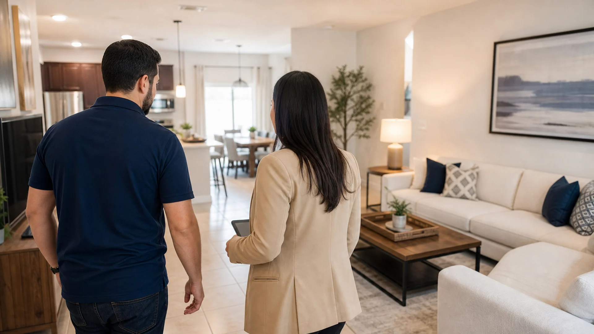 Final walkthrough of a completed Davenport Airbnb setup.