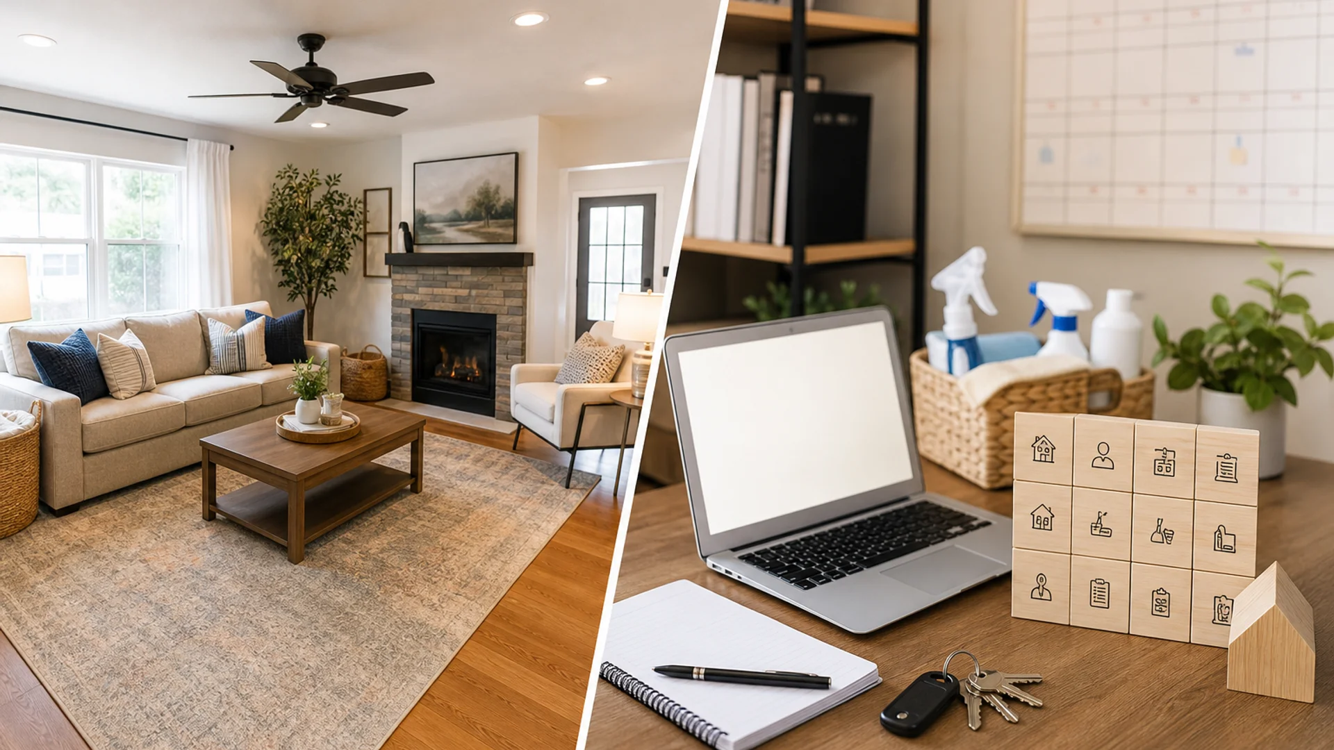 Airbnb furniture packages compared with property management services.