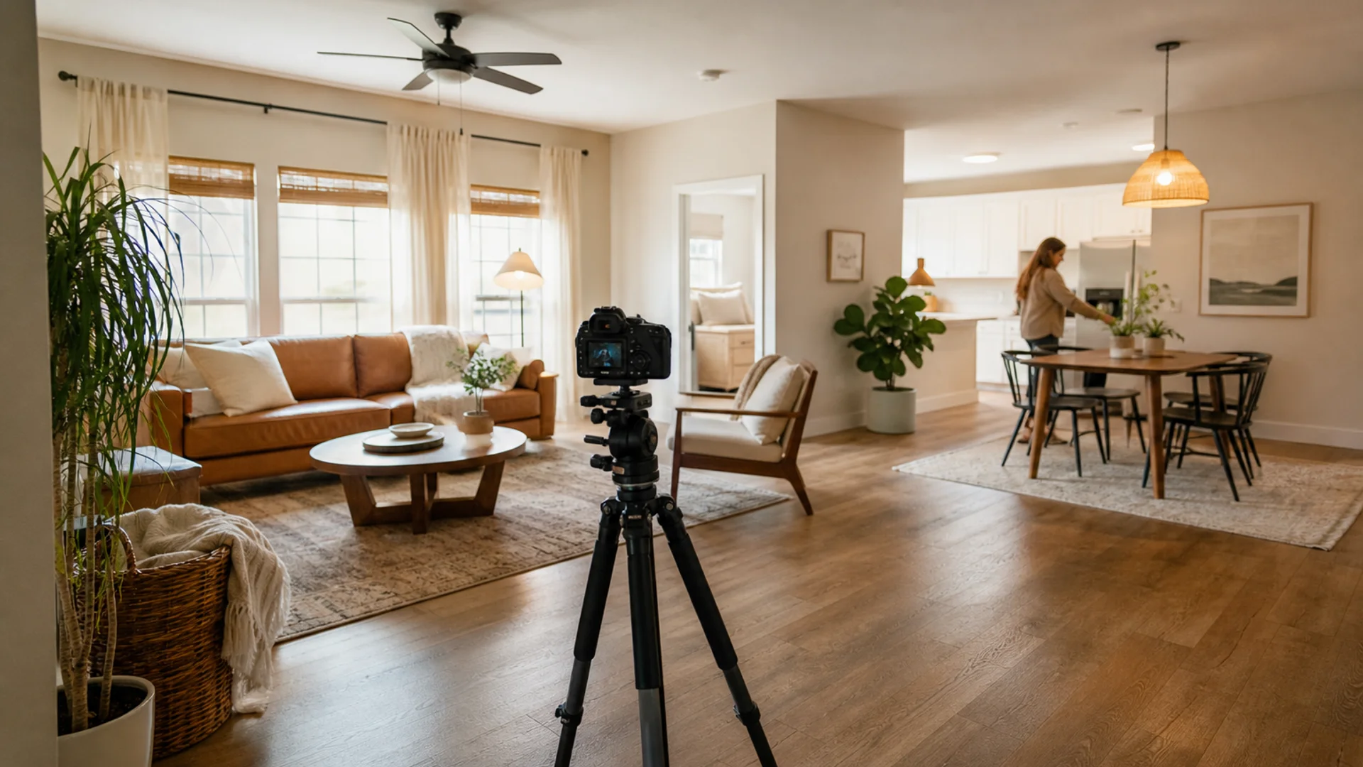 Airbnb furniture package preparing a vacation rental to be ready for listing photos.