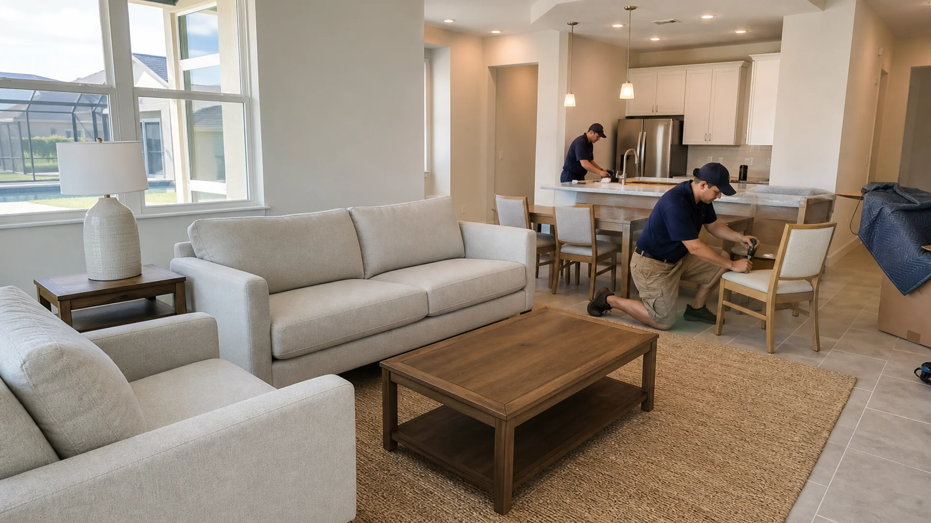 New construction Airbnb setup in Central Florida after closing.