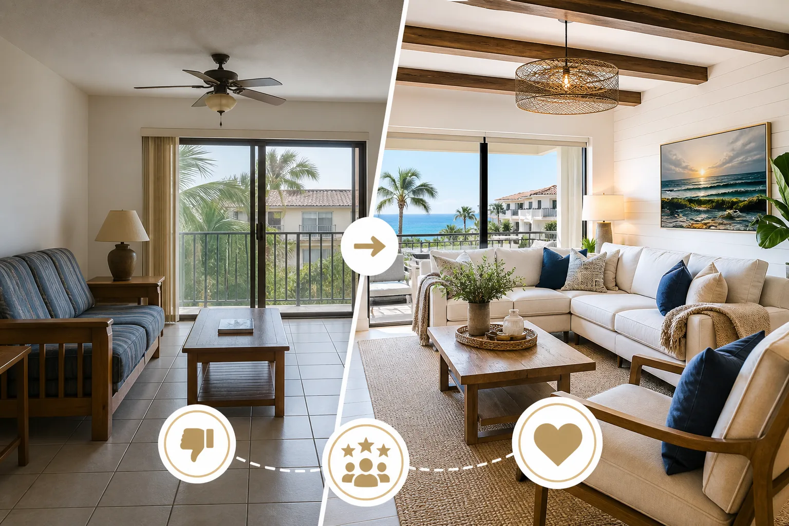 How Furniture Affects Vacation Rental Bookings (The Causal Chain, Not the Vibes)