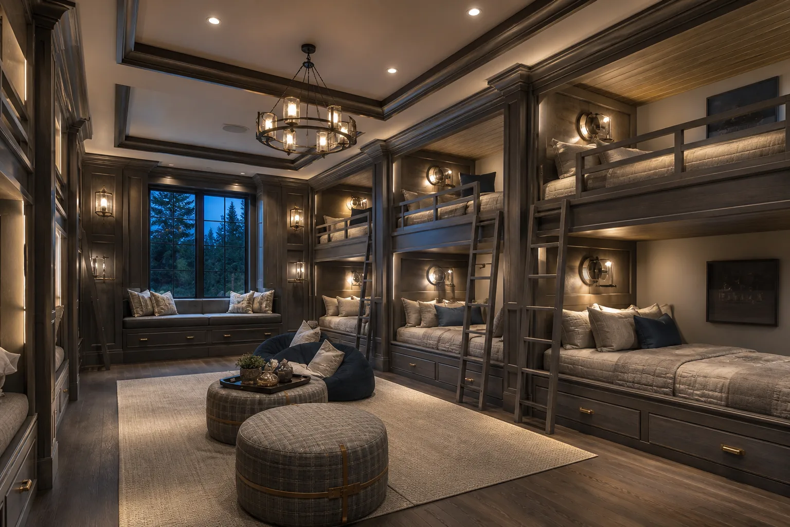 Luxury Bunk Room — vacation rental theme room design
