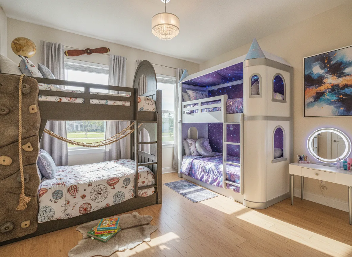 Orlando area vacation rental: Two themed bunks (step 2)