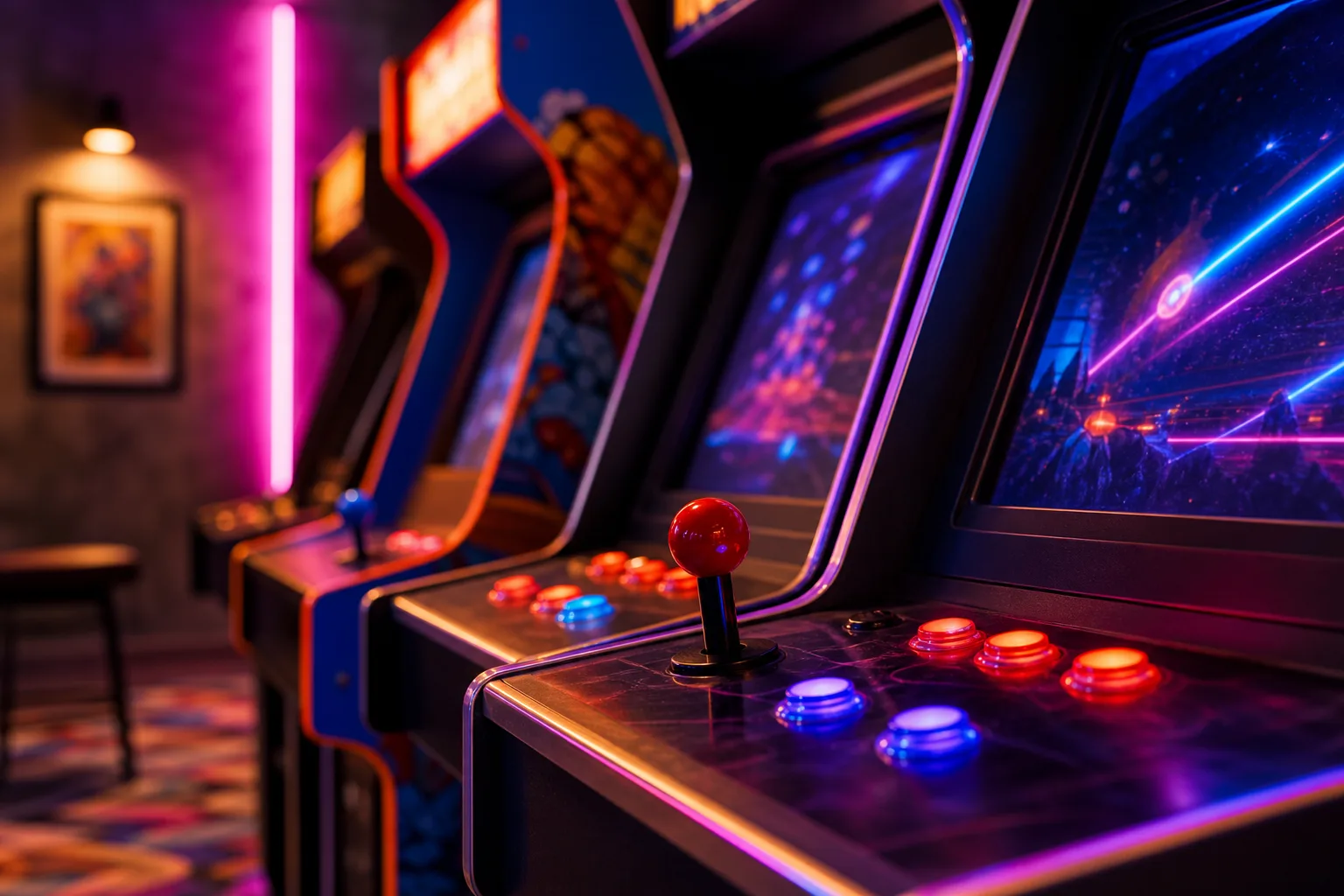 The four arcade-piece categories that move STR bookings
