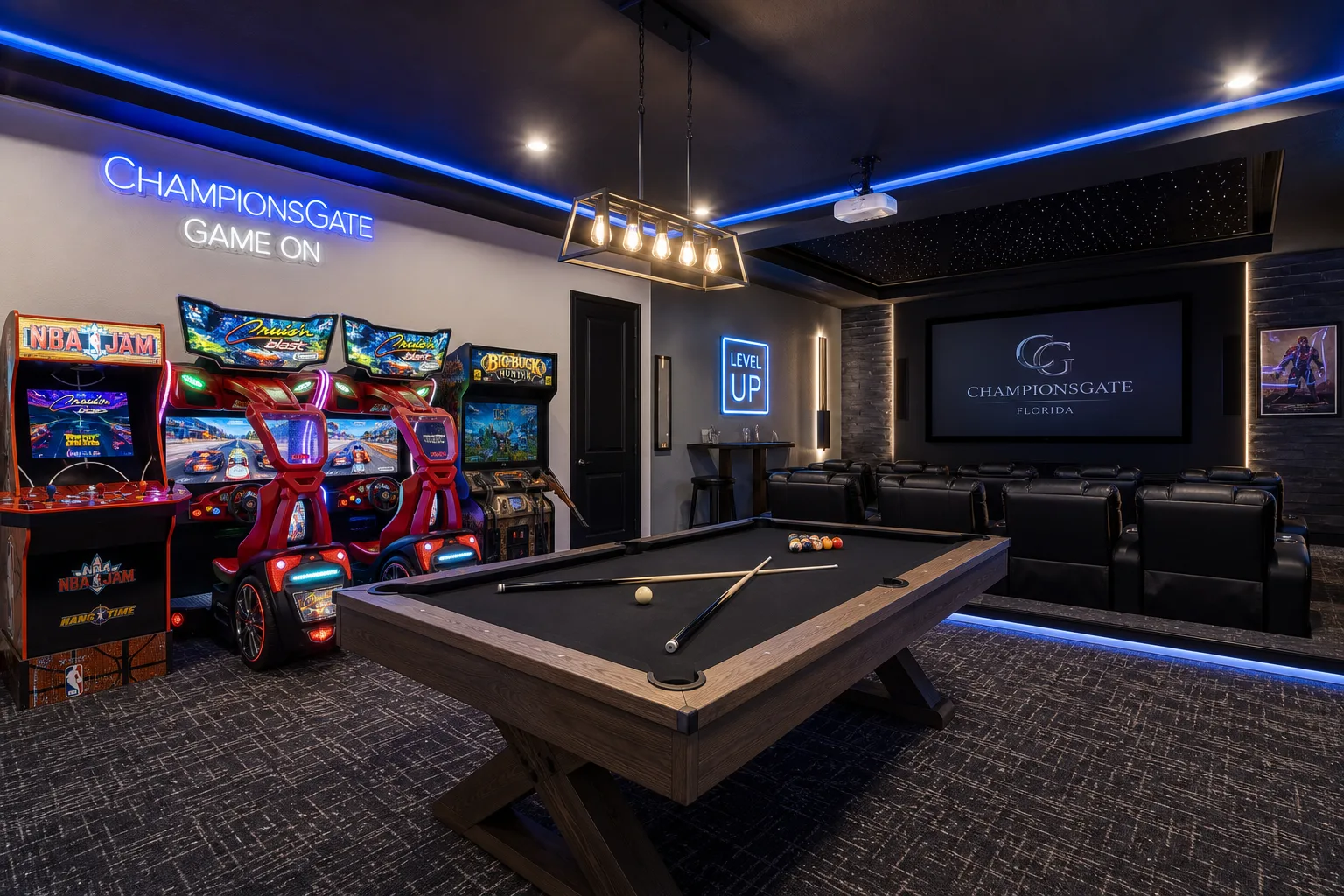 Orlando area vacation rental: Game rooms and media zones are expected — not optional (step 3)