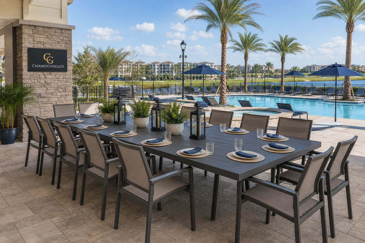 Orlando area vacation rental: Outdoor and pool-deck scope must scale to group size (step 4)