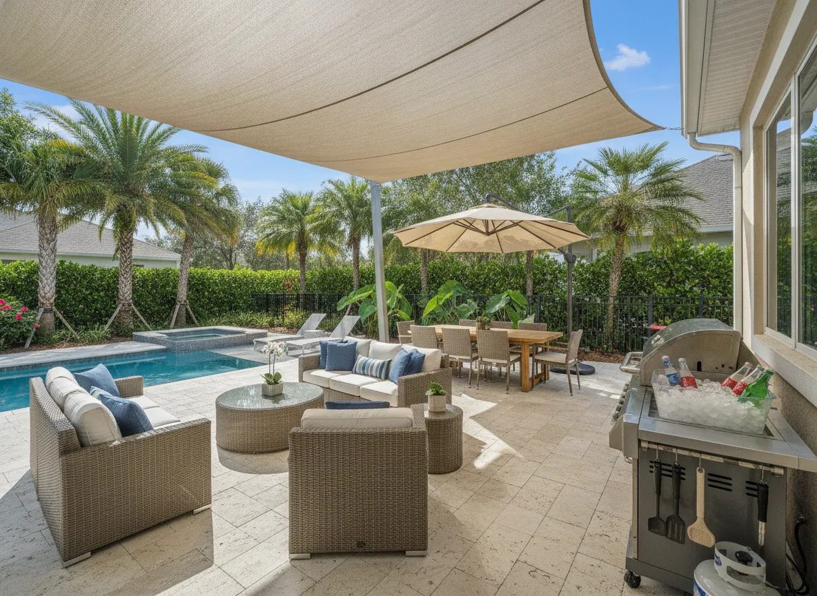 Orlando area vacation rental: Outdoor that survives the week (step 4)