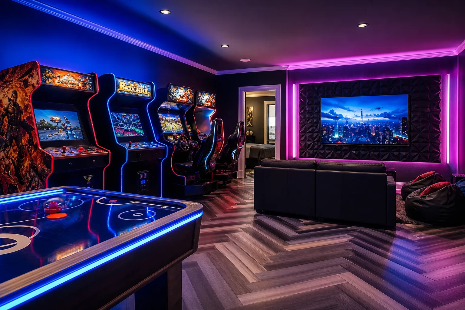 The four scope tiers for game room conversion