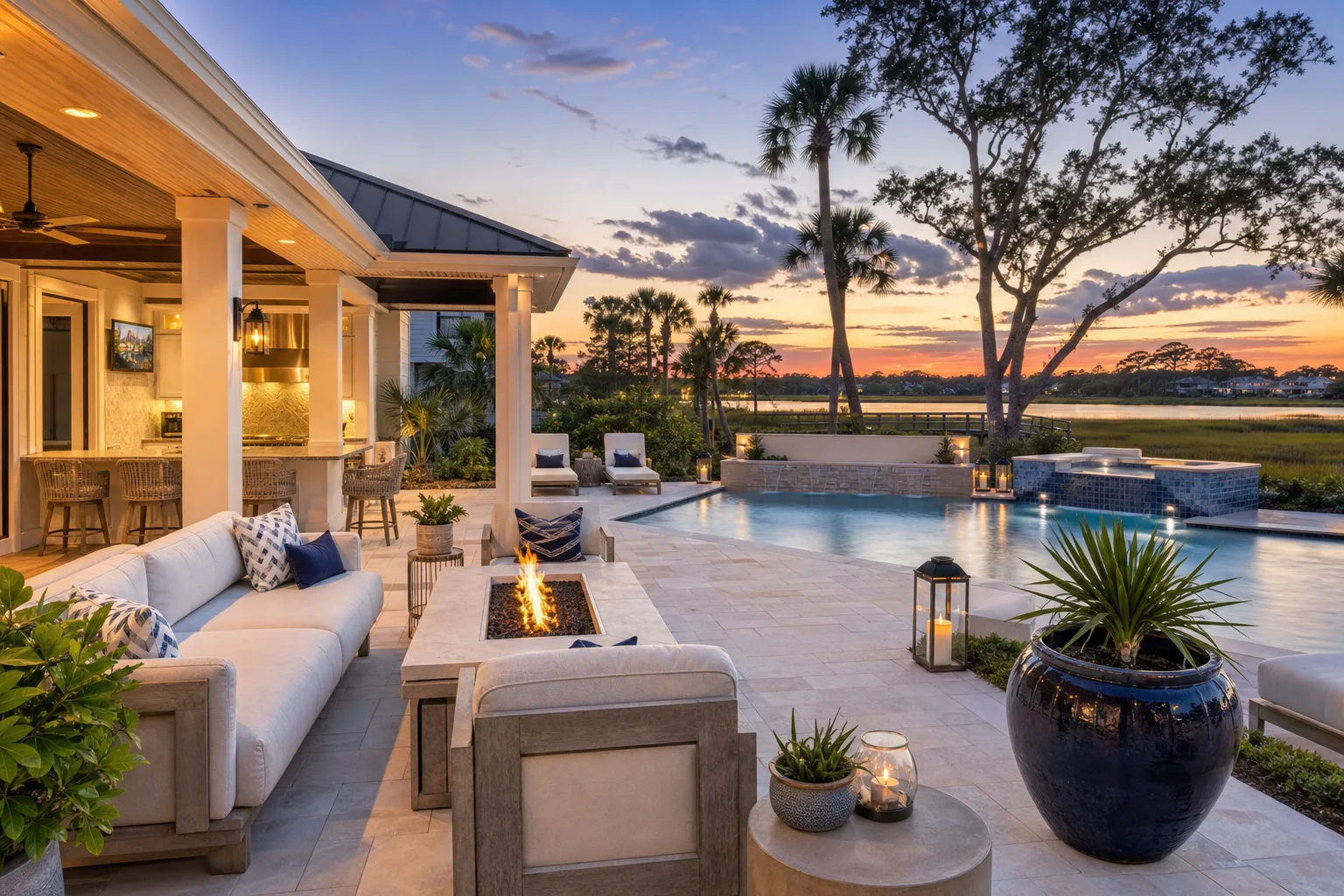 Lowcountry vacation rental: Bluffton infill and May River adjacency (step 4)