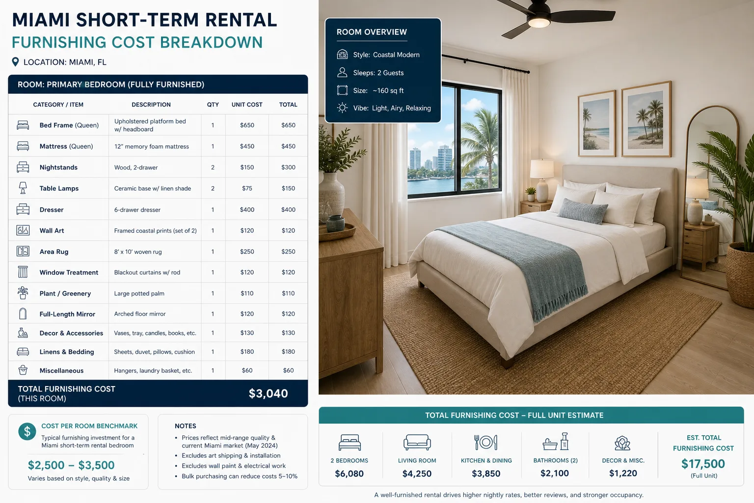 Miami vacation rental: Package vs retail: the real economics (step 4)
