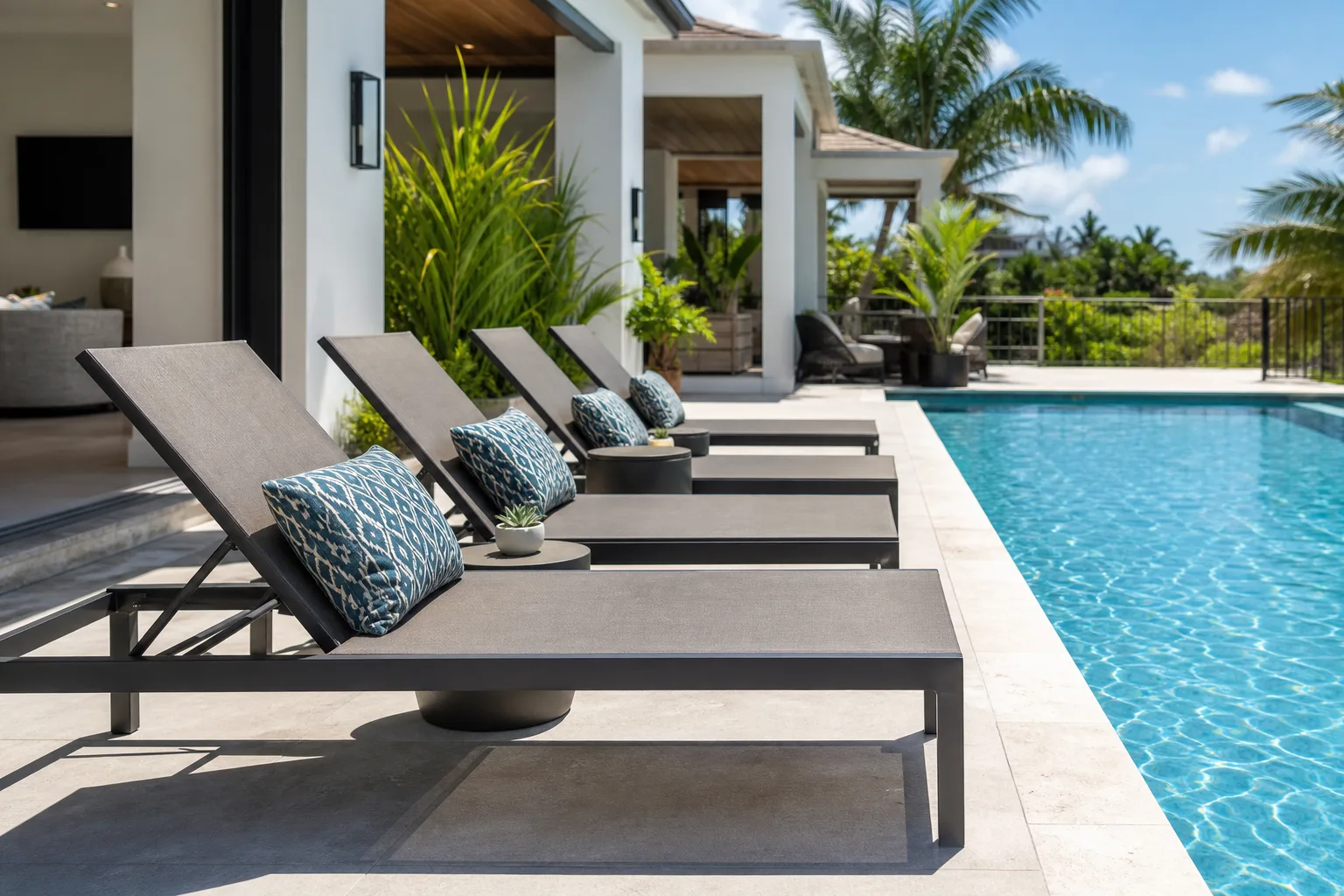 Why pool area furniture is a listing-carousel decision, not a budget afterthought