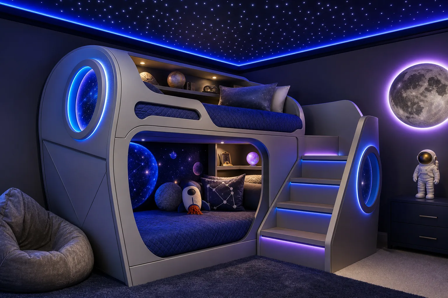 The trademark-safe design palette that still reads as space room