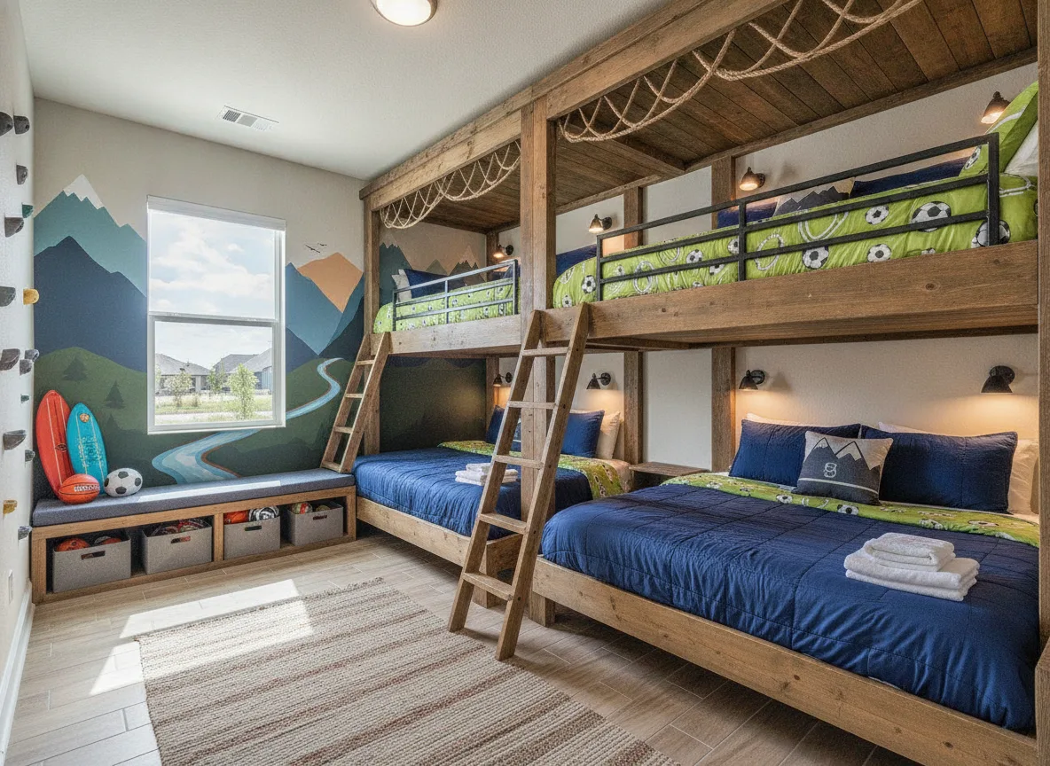 Orlando area vacation rental: Themed bunk baseline on 5BR (step 2)