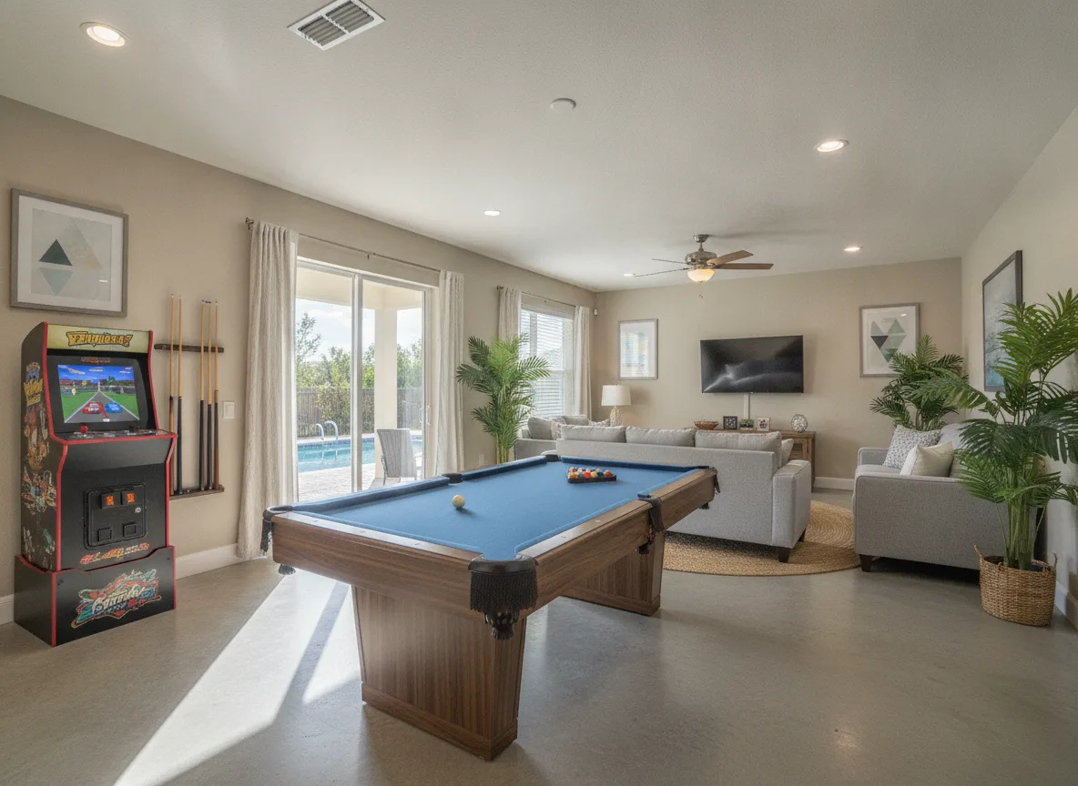 Orlando area vacation rental: Anchor pieces first (step 1)