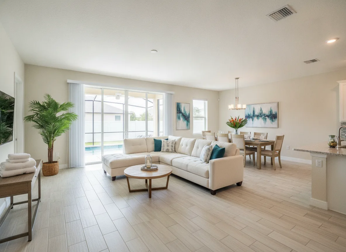 Orlando area vacation rental: Circulation zone (step 2)