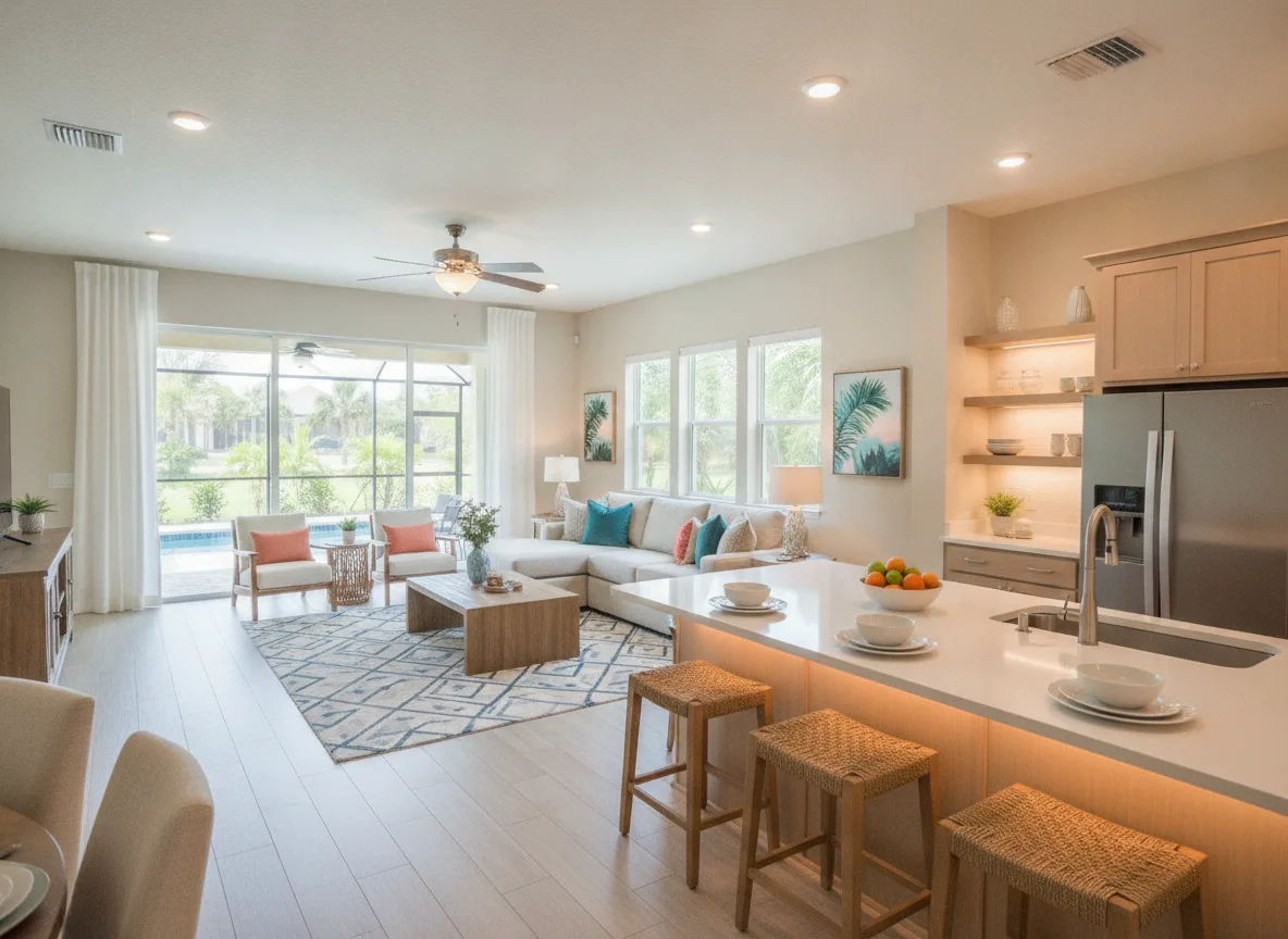 Orlando area vacation rental: Lighting for photos (step 3)