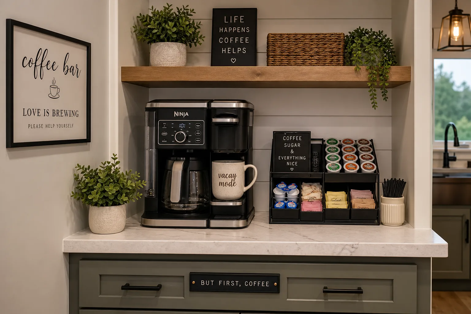 Coffee station (step 1)