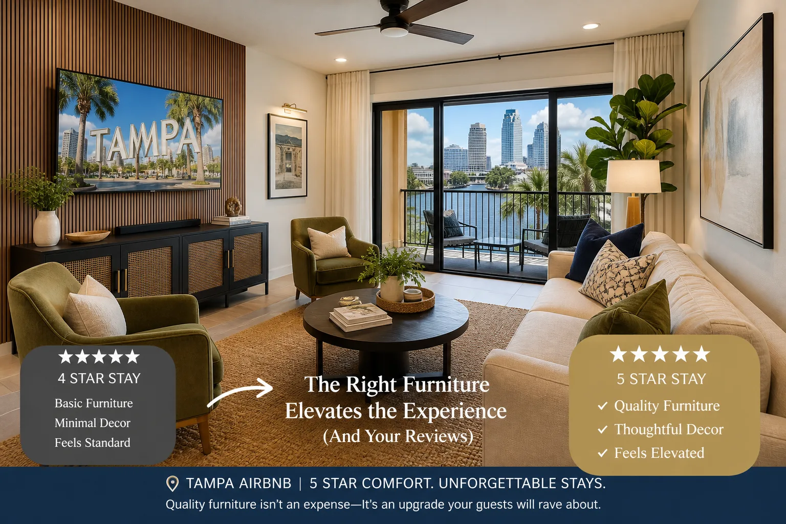 Tampa vacation rental: What a targeted furniture upgrade covers (step 4)