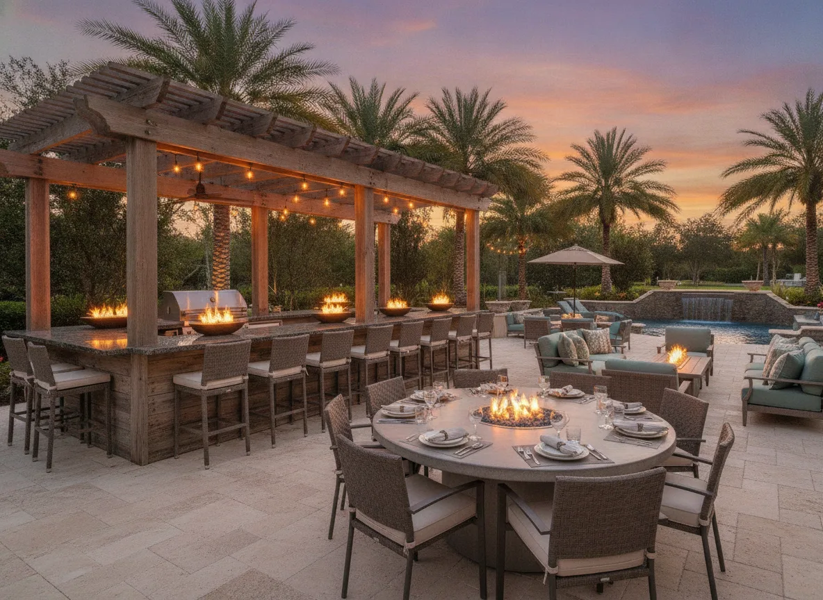 Orlando area vacation rental: Outdoor as a second living room (step 3)