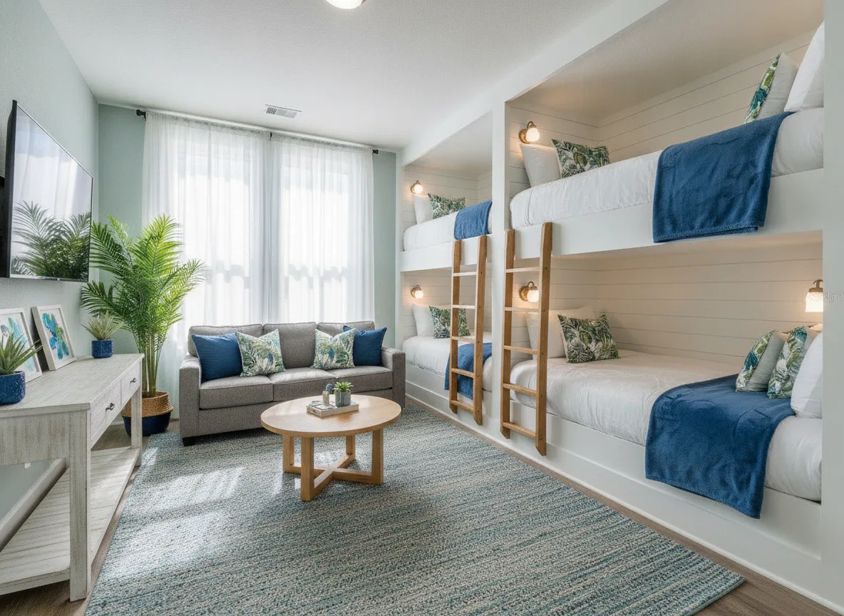 Orlando area vacation rental: Bunk on 5BR single-family (step 1)