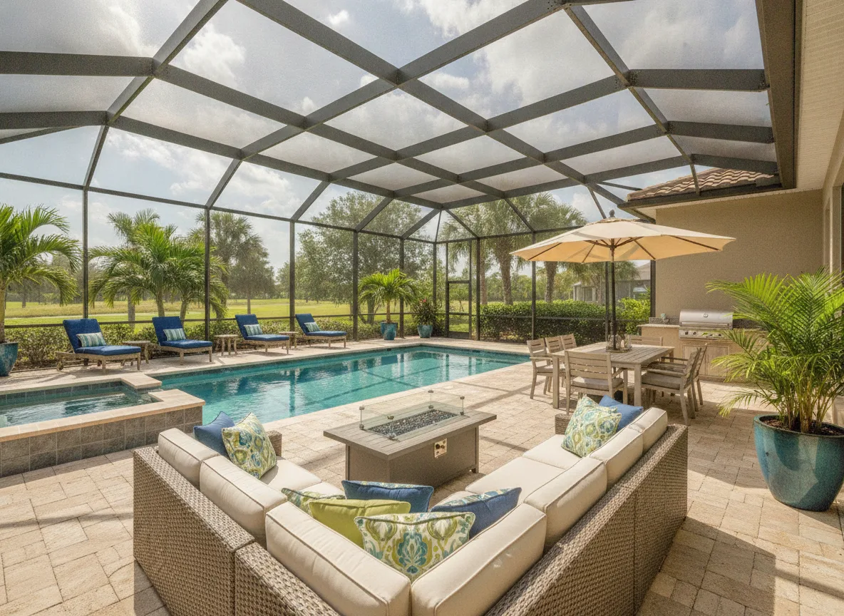 Orlando area vacation rental: Full outdoor from day one (step 3)