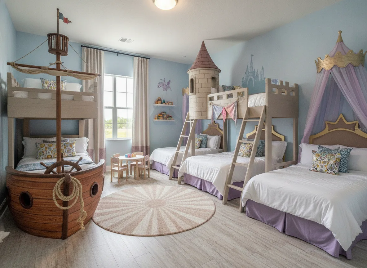 Orlando area vacation rental: Themed rooms and sleep count (step 3)