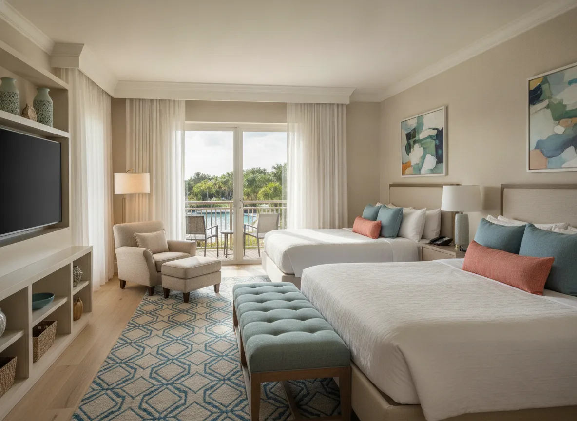 Orlando area vacation rental: Bedroom sweet spot (step 1)