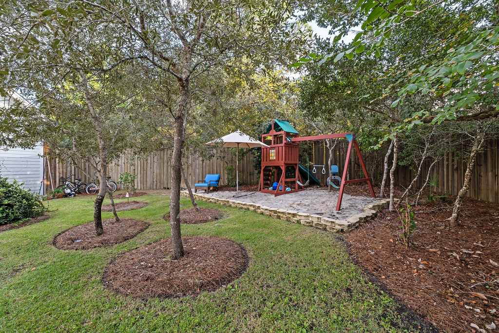 Empty backyard ready for outdoor package