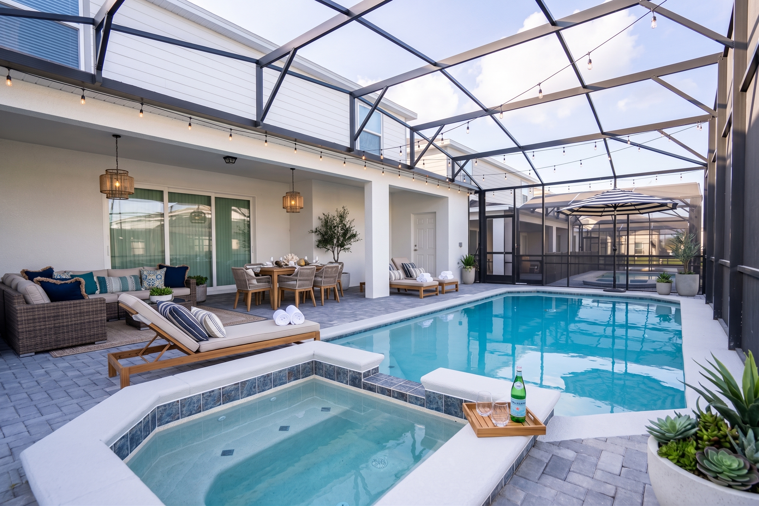 Designed lanai concept visualized over FPUSA project property