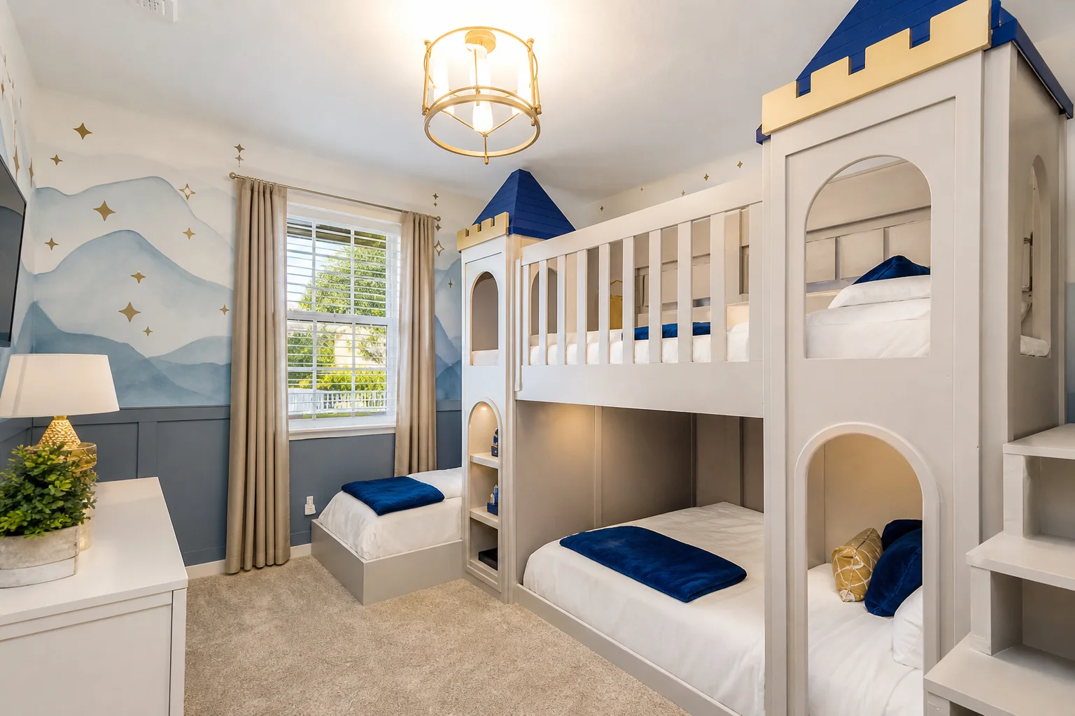 Theme room for a Florida Airbnb vacation rental.